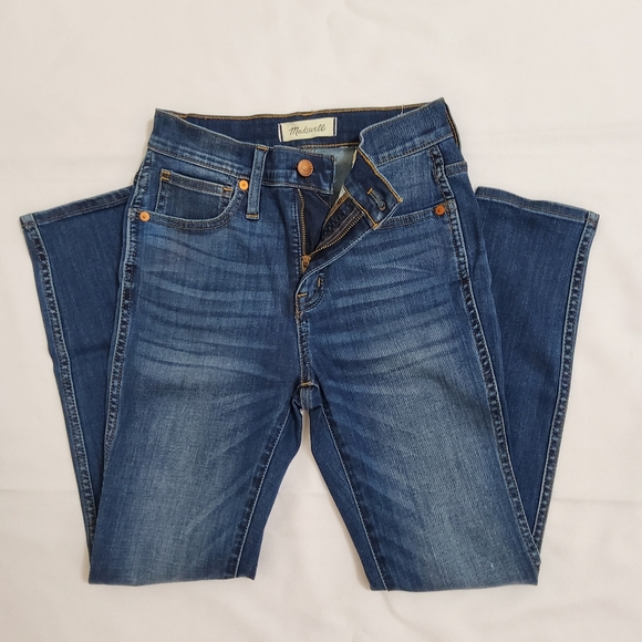 Madewell 10" High-Rise Skinny Jeans in Danny Wash Size 25P - Picture 3 of 9